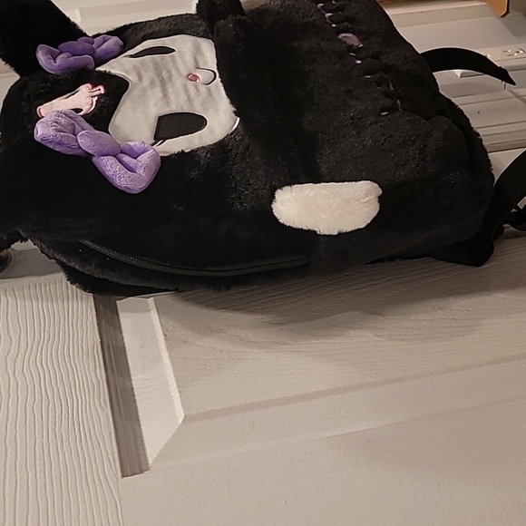 Kuromi fuzzy backpack NIP - Picture 6 of 11
